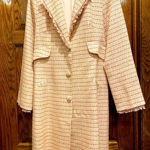 Laundry by Shelli Segal tweed cloth coat